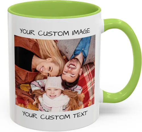 Miniatura 24 de Taza de café personalizada, regalo personalizado, taza de cerámica con foto, imágenes o texto, novedad de tazas personalizadas, perfecta para negro