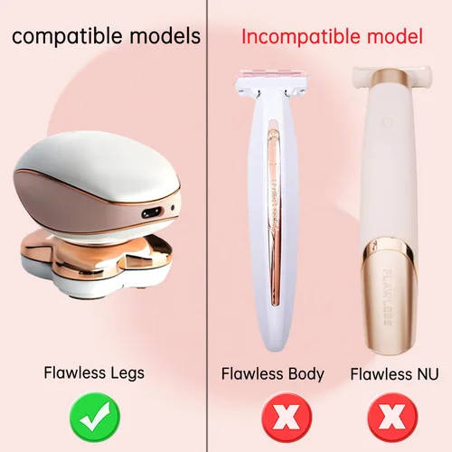 Miniatura 3 de LIANSUM Cable USB de acabado táctil impecable para piernas, solo compatible con afeitadora de piernas impecables, removedor de pelo para mujeres