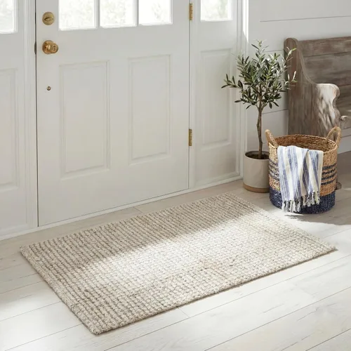 Miniatura 5 de Safavieh Natural Fiber Collection NF747A tapete de yute natural tejido a mano (5" x 8"), Yute, Natural