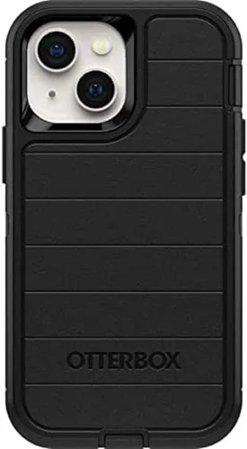 OtterBox Defender Series - Funda sin pantalla para iPhone 13 Mini (solo funda), protección de defensa microbiana, embalaje no minorista, color negro