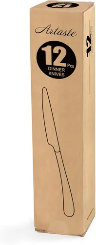 Miniatura 9 de Artaste Rain II - Cuchillo de cena forjado de acero inoxidable 18/10, juego de 12, 9.5 pulgadas