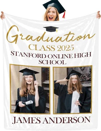 Miniatura 8 de Manta personalizada con collage de fotos, manta de fotos personalizada para graduados, manta personalizada, regalos para temporada de graduación