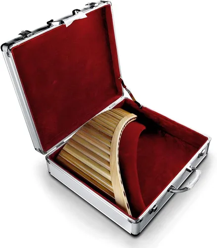 Miniatura 11 de 20 tubos E Key Natural Bamboo Pan Flute Chino Tradicional Instrumento Musical Marrón Tubos Fácil de Aprender con Caja Negra