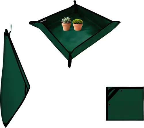 Miniatura 38 de Tapete grande de trasplante de plantas, tapete grueso impermeable para macetas, tapete de jardinería para suculentas, tapete portátil