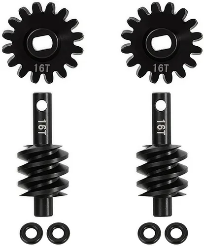 Miniatura 8 de 2 piezas de engranajes diferenciales de eje de acero 13T/2T engranaje helicoidal diferencial de sobremarcha delantero y trasero para Axial SCX24 2