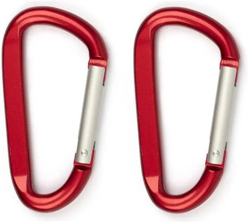 Miniatura 16 de LESHIRY Mosquetón grande de 3 pulgadas en aluminio, forma D, Premium, duradero, con clip para llavero, gancho de anillo en D, accesorios para 2