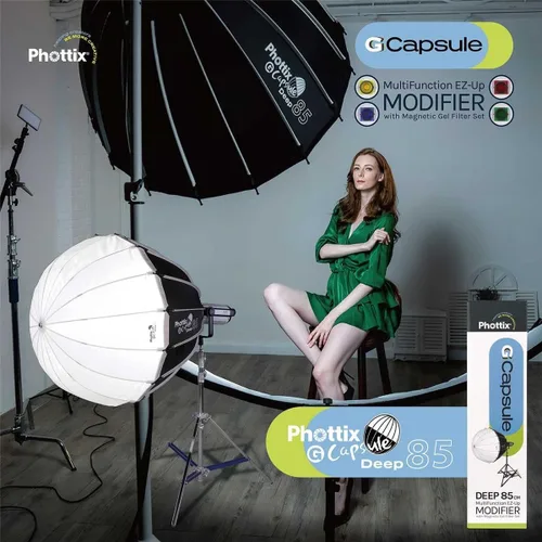 Miniatura 5 de Phottix G-Capsule PH83724 - Caja de luz profunda de 85 cm (33")