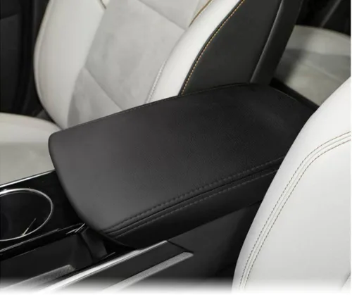 Miniatura 24 de Accesorios interiores personalizados para E-PACE EPACE 2018 2019 2020 2021 2022 2023 piel sintética para consola central reposabrazos cubierta