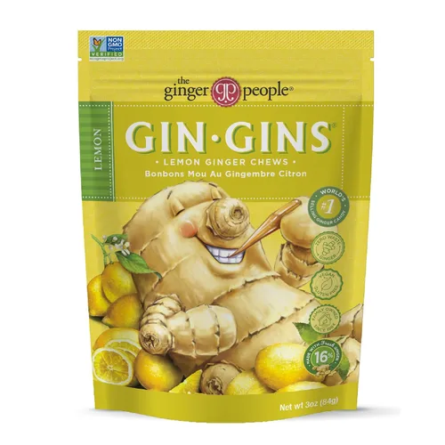 Miniatura 24 de GIN GINS - Caramelo duro de jengibre de doble fuerza – Caramelo 100% natural de The Ginger People – Golosinas saludables envueltas individualmente