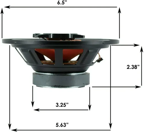 Miniatura 6 de Audiobank 2 altavoces coaxiales estéreo AB674 de 6.5 pulgadas, 600 vatios, manejo de potencia máxima, 3 vías, serie G, audio para automóvil