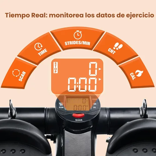 Miniatura 7 de Sweetcrispy Mini Escalones con Bandas de Resistencia para Ejercicio en Casa, Máquina de Ejercicio de Escalón con Giro Portátil para Entrenamiento