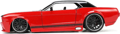 Miniatura 4 de Jada Big Time Muscle 1:24 1965 Ford Mustang - Auto fundido a presión (rojo/negro)