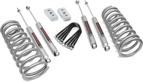 Rough Country - 343.20 - Kit de nivelación de suspensión de 3 pulgadas con amortiguadores Premium N2.0 para Dodge: 03-10 Ram 2500 4WD; Ram: 11-13