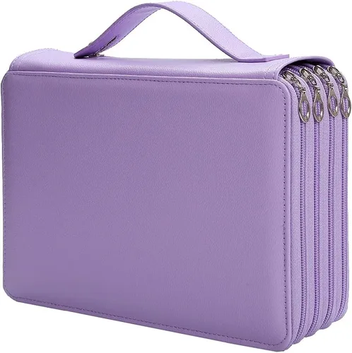 Miniatura 19 de Estuche para lápices Jungle con 120 ranuras de tela Oxford, con ranura para lápices, organizador con práctico envoltorio portátil, soporte multicapa