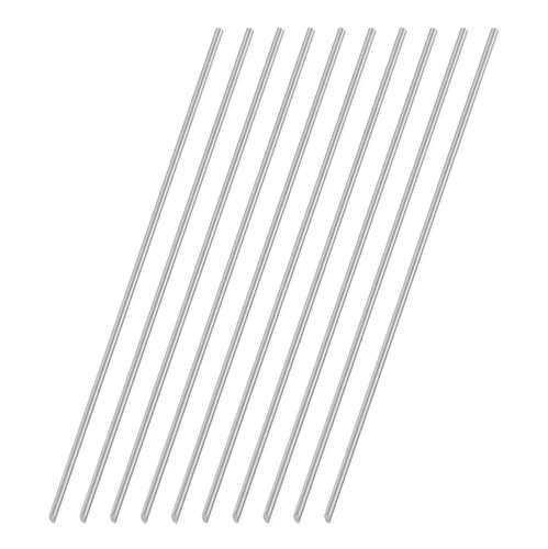 Miniatura 6 de Varillas de aluminio de 0.039 in x 11.811 in de eje sólido redondo Torno Bar Stock para manualidades RC Avión Modelo Coche 10pcs