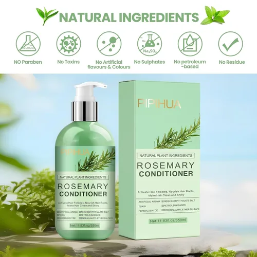 Miniatura 7 de Acondicionador de romero para el crecimiento del cabello: tratamiento para el adelgazamiento del cabello y contra la caída del cabello para hombres