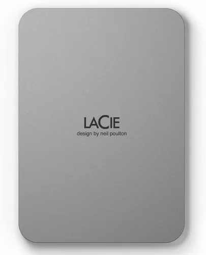 Miniatura 9 de LaCie Mobile Drive, disco duro externo portátil de 5TB - Plata Lunar, USB-C 3.2, para PC y Mac, reciclado post-consumo, con Adobe All Apps Plan