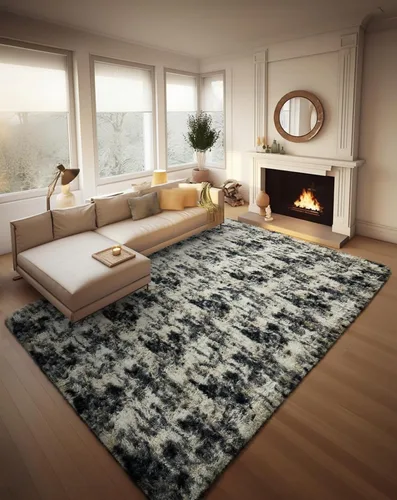 Miniatura 150 de Ophanie Alfombra Verde de Césped, Alfombras de Área para Dormitorio, Alfombra Shag Esponjosa de 4x6 pies, Suave Peluda Afelpada Linda para Niños 7