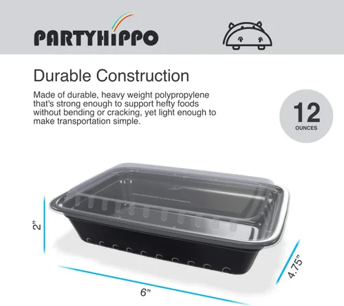 Miniatura 2 de Recipientes pequeños para preparación de comidas, tapas individuales, paquete de 12 unidades, 12 onzas, almacenamiento de alimentos, sin BPA