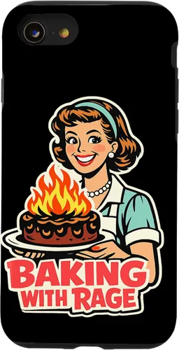 Miniatura 18 de Baking with Rage Retro 1950s Housewife Pop Art Humor Case for iPhone 17