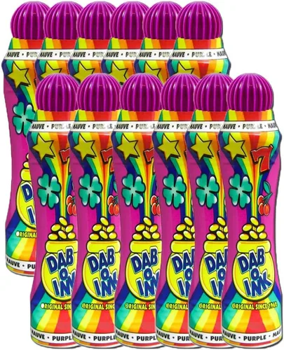 Dab-O-Ink Bingo Dauber 3oz Docena Púrpura