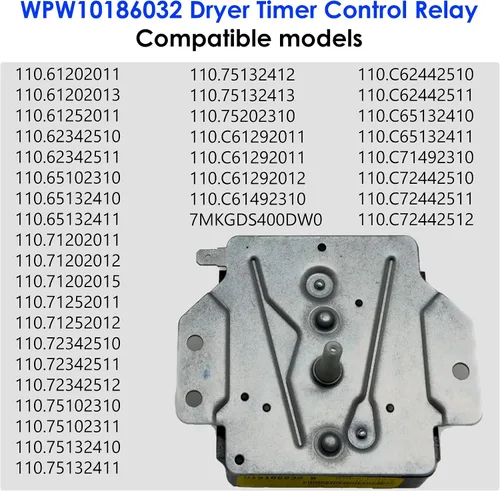 Miniatura 4 de Proveedor con sede en Estados Unidos: el relé de control del temporizador de secadora original WPW10186032 reemplaza W10186032, WPW10186032VP