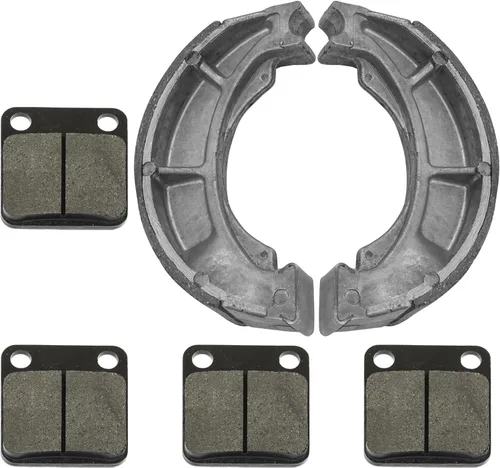 Miniatura 7 de Caltric Pastillas de freno delanteras y zapatas de freno traseras compatibles con Suzuki Lt-F250 Ozark 250 2002-2006