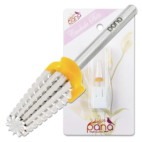 Miniatura 16 de PANA Broca de Carburo para Uñas 5 en 1 – Rotación Bidireccional para Uso con Ambas Manos Izquierda y Derecha – Eliminación Rápida de Acrílico o Gel