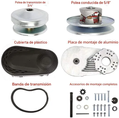 Miniatura 6 de Convertidor de par 212CC 6.5 HP 3/4" Go Kart Mini Bike Comet Clutch 10T 40/41 y 12T 35 Cadena Depredador Driver Juego de reemplazo - Serie 30