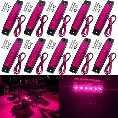 Miniatura 8 de 10 paquetes de luces LED de tira de roca impermeables, luces exteriores e interiores, luces de bajo brillo para ruedas y guardabarros, kits