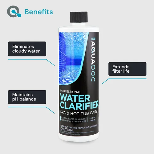 Miniatura 4 de MAV AquaDoc Clarificador de spa y clarificador de bañera de hidromasaje para tratamiento de agua turbia de acción rápida, el clarificador de spa ama