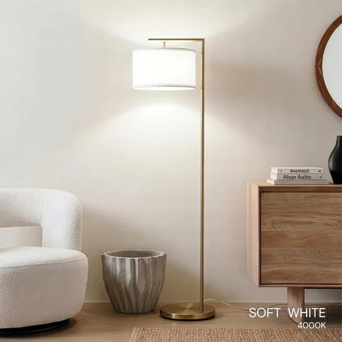 Miniatura 8 de Brightech Montage - Lámpara de pie moderna, lámpara de pie LED para salas de estar y oficinas, lámpara de pie alta para lectura de dormitorio