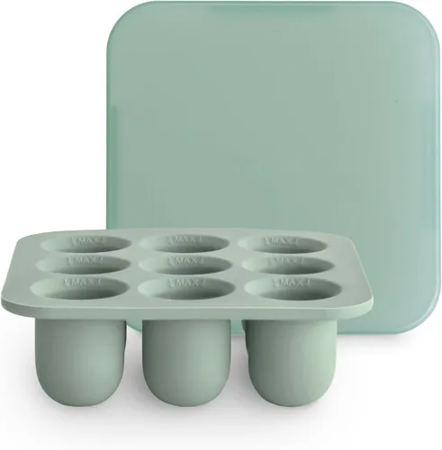 Miniatura 10 de mushie Bandeja de congelador con tapa para alimentos frescos para bebés congelados, 9 tazas x 0.5 onzas, contenedor de almacenamiento sin BPA (rubor)