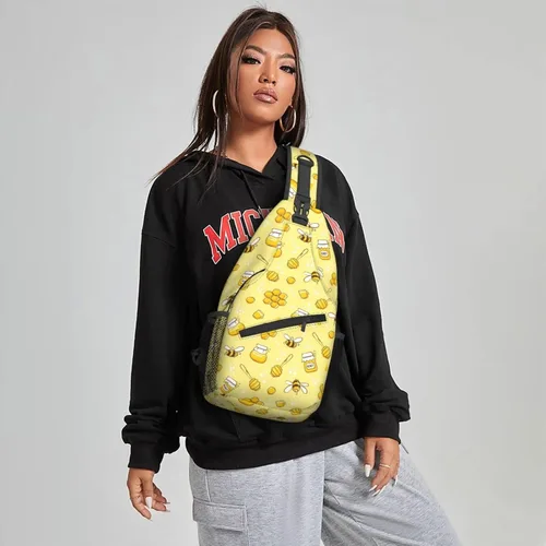 Miniatura 5 de Famame Mochila bandolera para el pecho, bolsa de hombro, gimnasio, ciclismo, viajes, senderismo, mochila para hombres y mujeres, Multicolor 34
