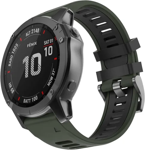 Miniatura 2 de OVERSTEP Correa de reloj compatible con Garmin Fenix 6, correa de repuesto de ajuste rápido de 0.866 pulgadas para reloj inteligente Fenix 6