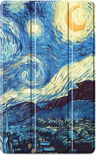 Miniatura 8 de Fintie SlimShell - Funda para Samsung Galaxy Tab A 10.1 2019 modelo SM-T510/T515/T517, funda ultradelgada y ligera, diseño de noche estrellada