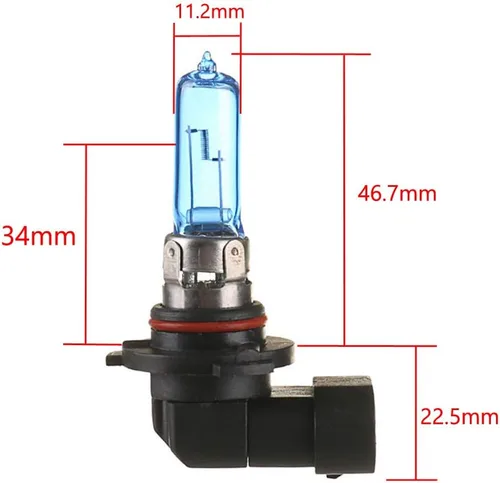 Miniatura 3 de ESUPPORT 9005 HB3 6000K Faros delanteros de luz halógena de gas de xenón, luz blanca, 100 W, pack de 4