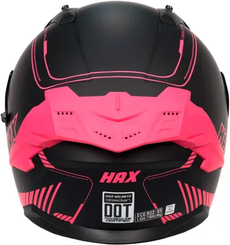 Miniatura 7 de HAX Obsidian Pro Full Face Dual Visor Adult Motorcycle Helmet for Motorbike Street Bike with Pinlock Ready DOT Approved