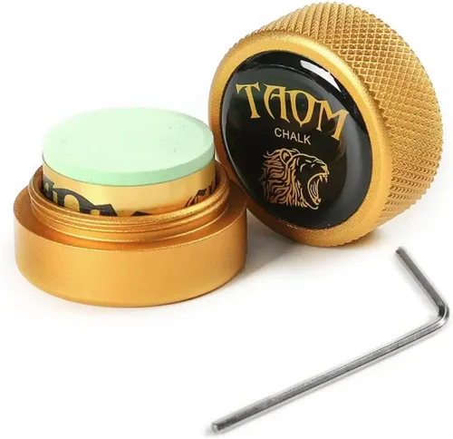 Miniatura 43 de TAOM - Soporte para tiza de billar, herramienta práctica redonda, accesorios de billar, mini estuche magnético para punta de tiza, contenedor