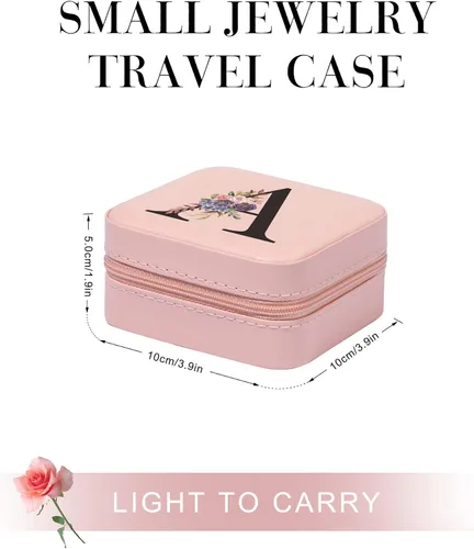 Miniatura 3 de Parima Joyero de viaje, organizador de joyas, pequeño estuche de viaje para mujer, mini joyero de viaje, estuche de joyería de viaje, estuche