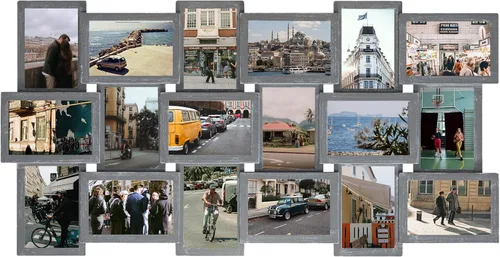 Miniatura 2 de Jerry & Maggie Marcos de fotos de collage de 4 x 6 pulgadas para decoración de pared, collage de 18 aperturas para colgar en la pared para fotos