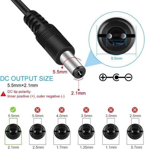 Miniatura 3 de Fuente de alimentación LED de 12 V, fuente de alimentación CC 12 voltios 2A 24 W, transformador de 100-240 V CA a 12 V CC, adaptador de corriente