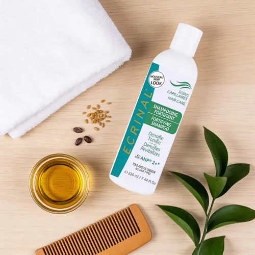 Miniatura 6 de Ecrinal Champú fortificante sin sulfato con ANP2+ para cabello fuerte y brillante – Restaura el volumen, la flexibilidad y la resistencia al cabello