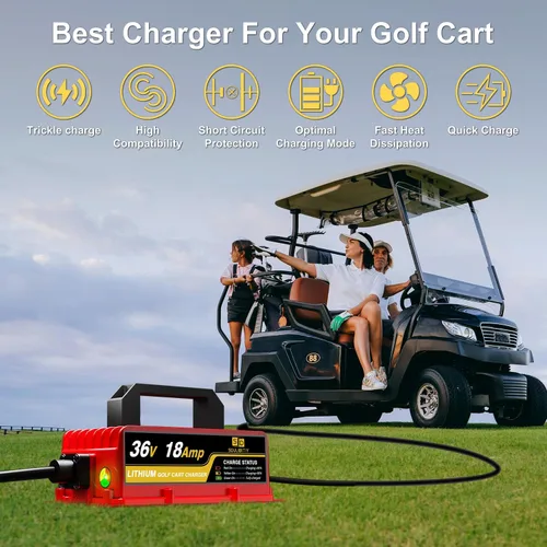 Miniatura 2 de cargador del carro de golf de 36V 18AMP Volt, cargador de batería del carro de golf del litio de EZGO TXT