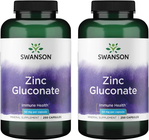 Swanson Gluconato de zinc – Suplemento mineral que promueve la salud de la próstata, la salud de la visión y el apoyo inmunológico – Forma de
