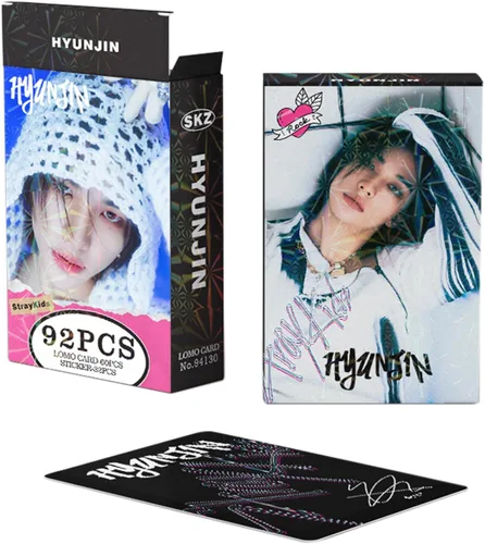 Miniatura 2 de KPOPBP Stray Kids Fotocards 60 PCS SKZ Rock Star Álbum Tarjetas de Fotos con 32 PCS Calcomanías Regalo Kpop Tarjetas Lomo Mercancía para Niños