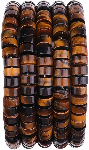 Miniatura 11 de BEADIA Cuentas Espaciadoras de Jade Amarillo Natural en Forma de Tapa, Cuentas Semipreciosas Sueltas para Hacer Joyas con Encuadernación, 4mmx2mm