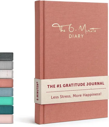 Diario de 6 minutos – Diario de gratitud de 3 millones de usuarios para mujeres y hombres con indicaciones – Libro de autocuidado guiado basado en