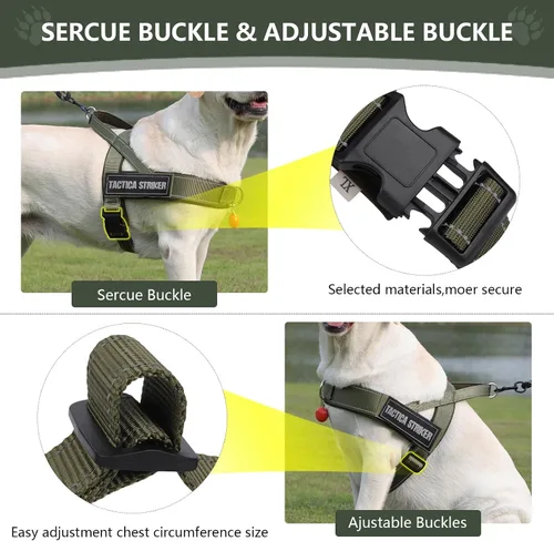 Miniatura 4 de Arnés para perro, chaleco ajustable mejorado a prueba de escapes, para caminar al aire libre, chaqueta suave y transpirable con tiras reflectantes