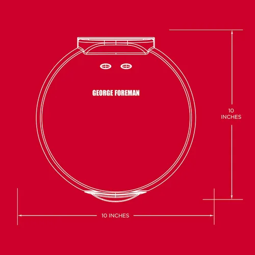 Miniatura 7 de Fabricante eléctrico de Quesadilla George Foreman, Rojo, GFQ001